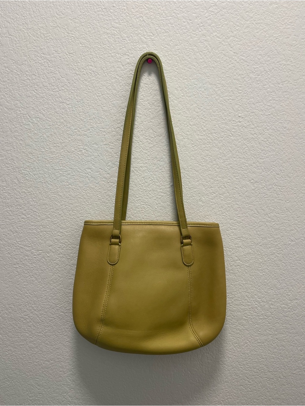 Coach lime framed pouch 9996